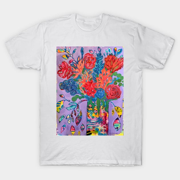 Explosive Flowers T-Shirt by Leslie Pino Durant